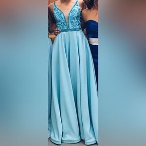 Blue gown